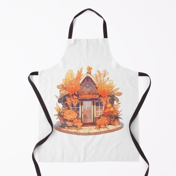 Item preview, Cute Cozy Cottagcore Harvest Festival Cottage designed and sold by CozyKawaiiArt.
