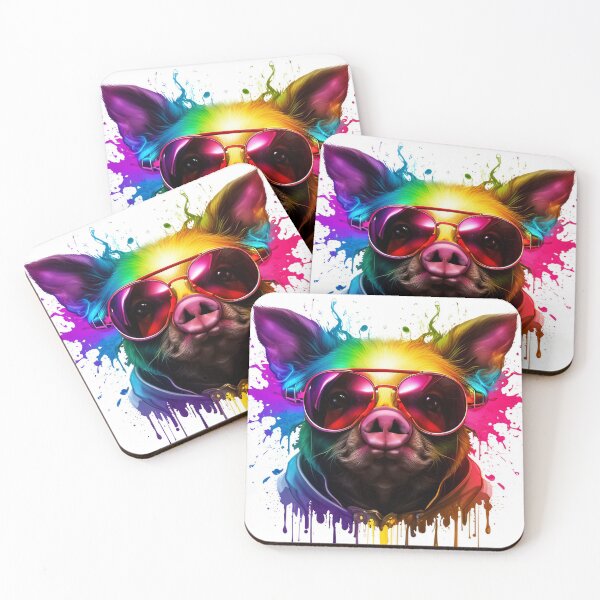 Item preview, Swine Spectacles A Splash of Liquid Art designed and sold by Posivibez Designs.