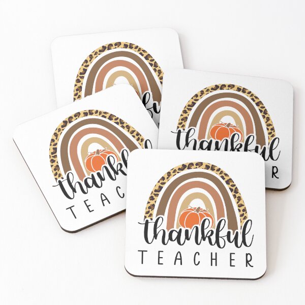 Item preview, Thankful Teacher Fall Boho Rainbow Thanksgiving Teacher Gifts designed and sold by TammyWilsoni.
