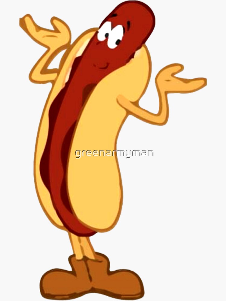 Thumbnail 3 of 3, Sticker, hot dog designed and sold by greenarmyman.