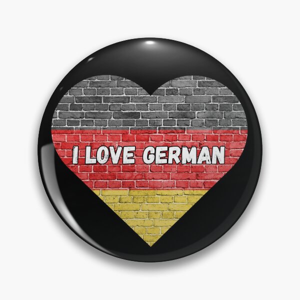 Item preview, I love German, heart with German flag designed and sold by language-des.