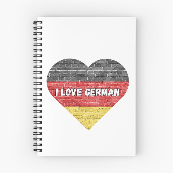 Item preview, I love German, heart with German flag designed and sold by language-des.