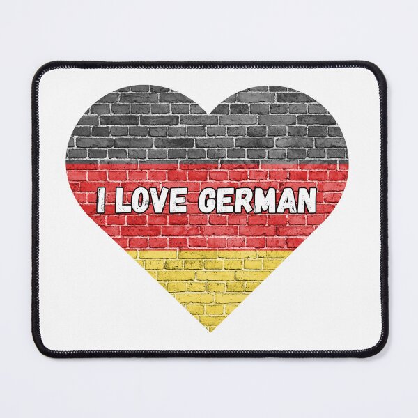 Item preview, I love German, heart with German flag designed and sold by language-des.