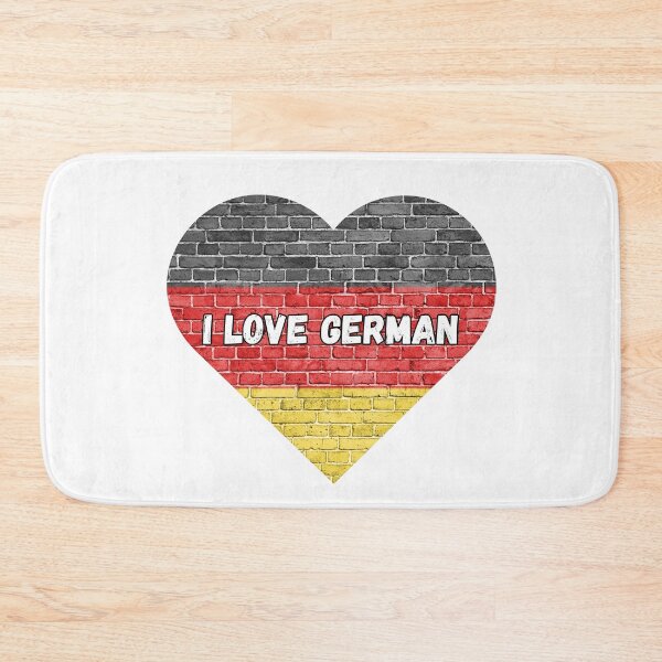 Item preview, I love German, heart with German flag designed and sold by language-des.