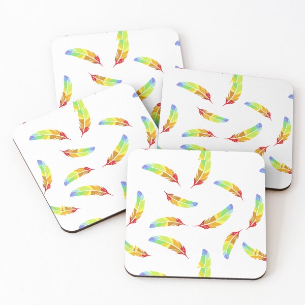 Item preview, Colourful Rainbow Feathers designed and sold by smileykty.