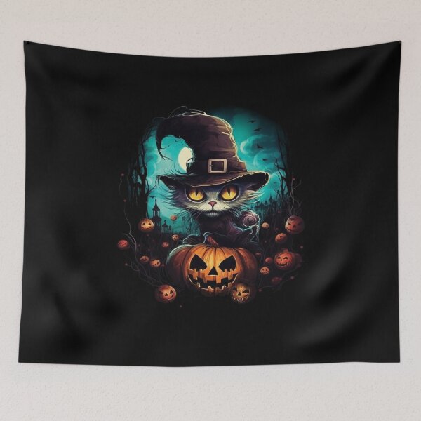 Item preview, Halloween Cat 4 designed and sold by VolcanRaven.