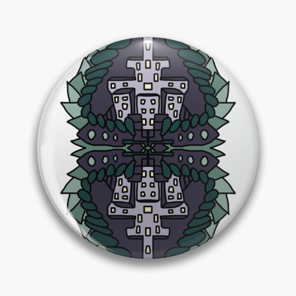 Item preview, Abstract floral city pattern designed and sold by BobobDesign.