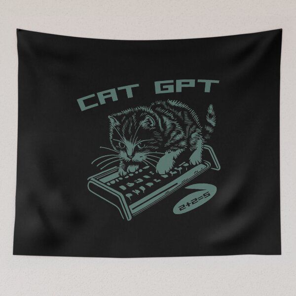 Item preview, chatbot cat designed and sold by RosmirStore.