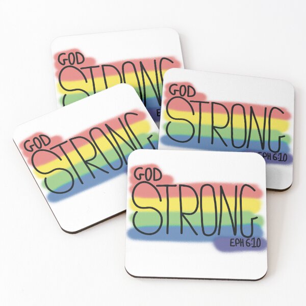 Item preview, God STRONG Bible verse designed and sold by JJJJdoodles.