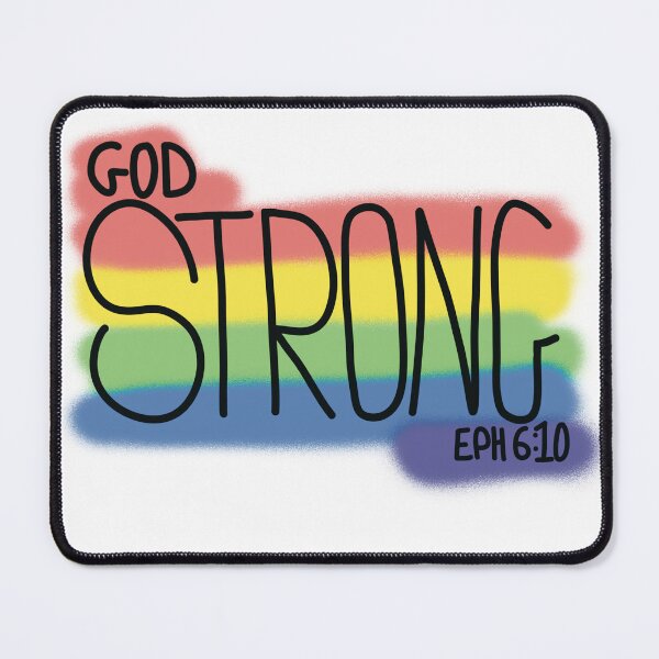 Item preview, God STRONG Bible verse designed and sold by JJJJdoodles.