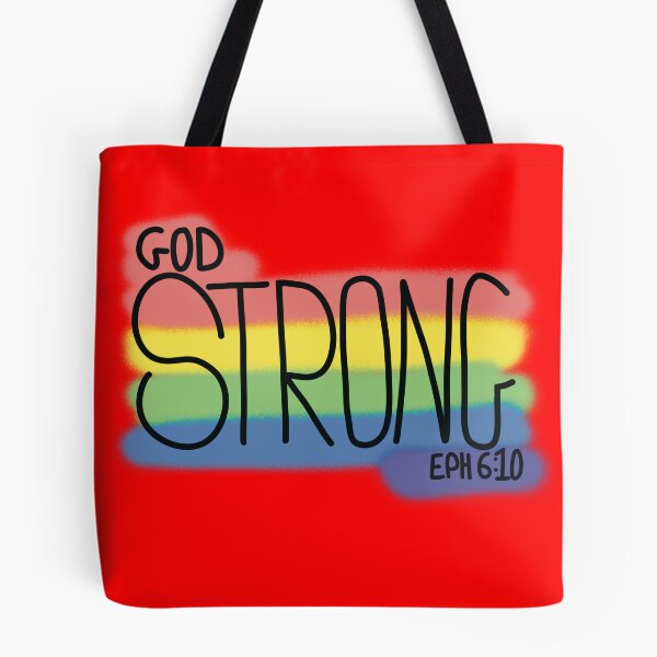 Item preview, God STRONG Bible verse designed and sold by JJJJdoodles.