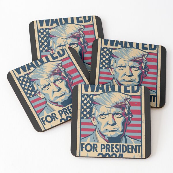 Item preview, Wanted Donald Trump For President 2024 USA Flag Vintage T-Shirt designed and sold by best-tshirtss.
