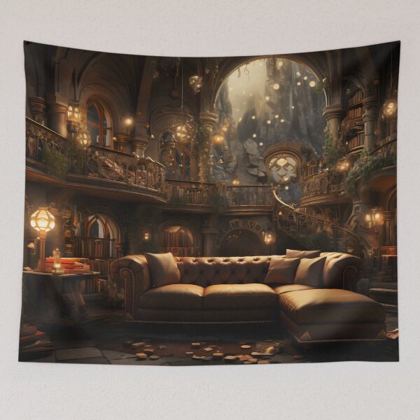 Item preview, Dragon's Sanctum: The Gothic Library Enclave designed and sold by oanaunciuleanu.