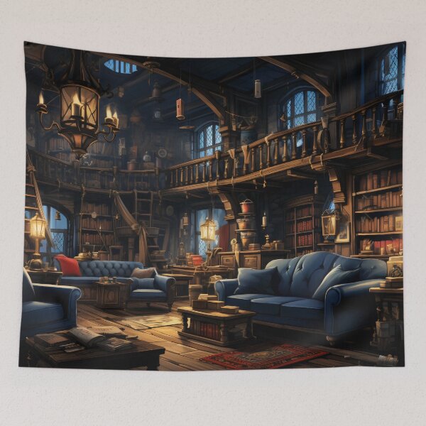 Item preview, Dragon's Sanctum: The Gothic Library Enclave designed and sold by oanaunciuleanu.