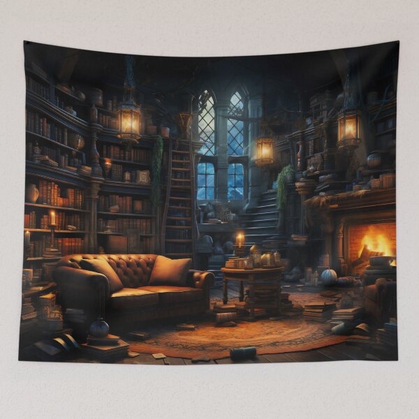 Item preview, Dragon's Sanctum: The Gothic Library Enclave designed and sold by oanaunciuleanu.