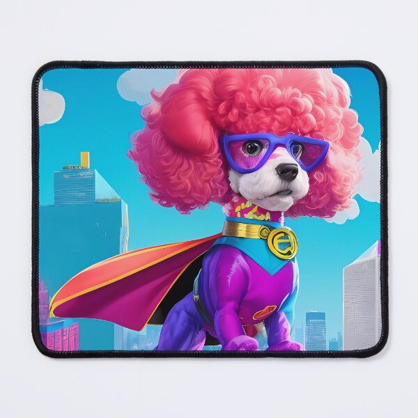 Item preview, Poodle dog superhero designed and sold by purrfect pattern.