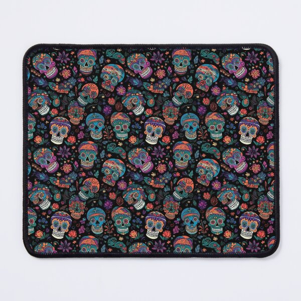 Item preview, mexican skulls pattern, Día de Muertos, santa muerte designed and sold by Black roses art.