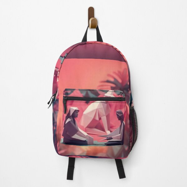 Item preview, Mindful couple - Origami Edition. - AI generated Art. designed and sold by TheMindfulExpat.