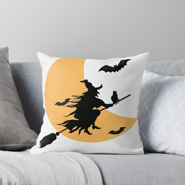Item preview, witch on broom stick designed and sold by misslizzyspin.
