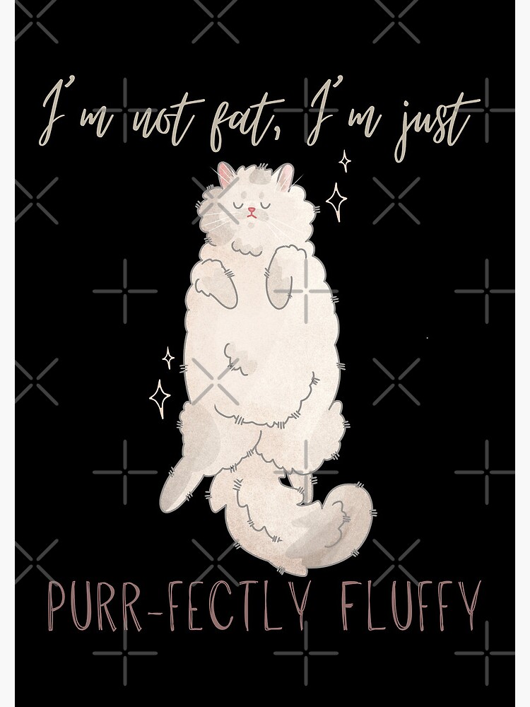 Thumbnail 3 of 3, Spiral Notebook, I'm not fat - Persian Cat - Gifts for Cat Lovers designed and sold by FelineEmporium.
