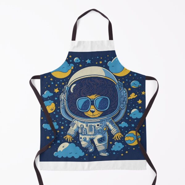 Item preview, A cartoon astronaut with a 70s hairstyle and sunglasses designed and sold by SothaStore.