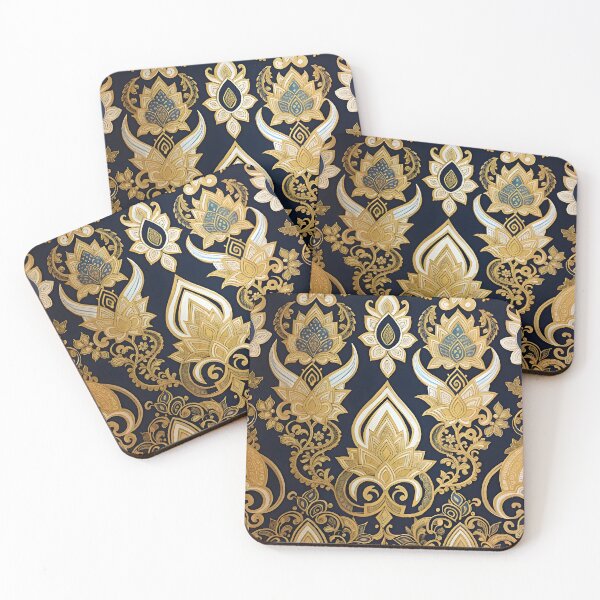 Item preview, Golden and White Blossoms designed and sold by MobizArt.