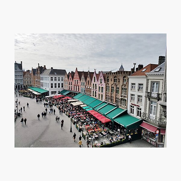 Market Square, Brugge, Belgium Photographic Print