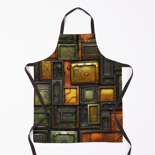 Item preview, Colorful fantasy pattern green gold copper ornaments metallic designed and sold by G-M-Designs.