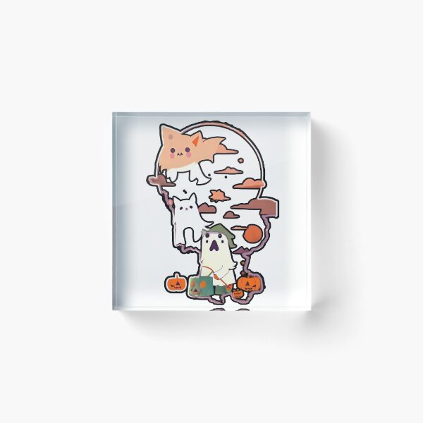 Item preview,  Cute ghost cat Halloween  Hallows Eve Art  designed and sold by sdartproject.