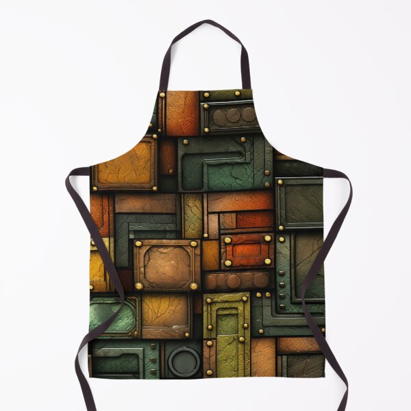 Item preview, Colorful fantasy pattern green gold copper ornaments metallic designed and sold by G-M-Designs.
