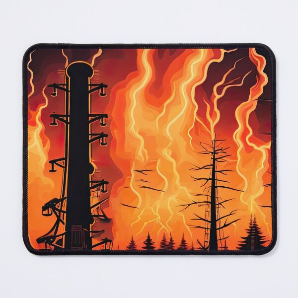 Item preview, Lightning at a power plant designed and sold by abmkf.