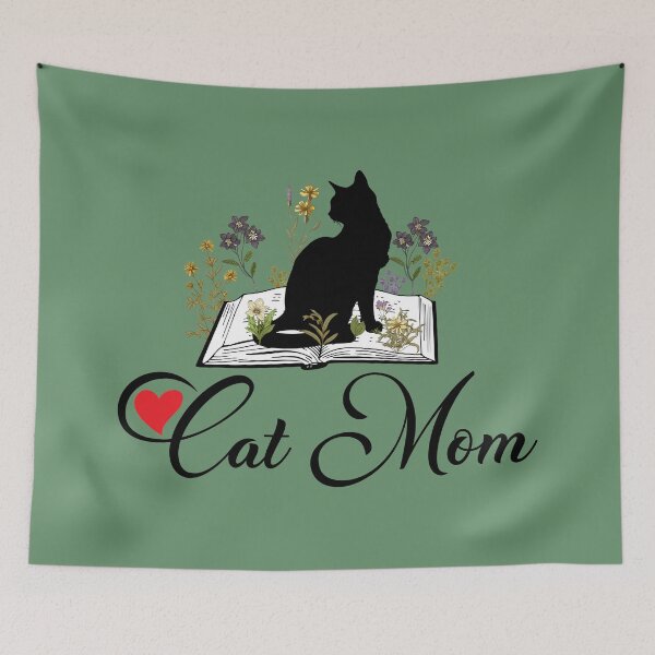 Item preview, Cat Mom Shirt, Cat Lover Tee, Cute Book Cat Shirt, Floral Book Shirt, Book Lover Sweatshirt, by DAM Creative, designed and sold by DAM Creative ⭐⭐⭐⭐⭐.