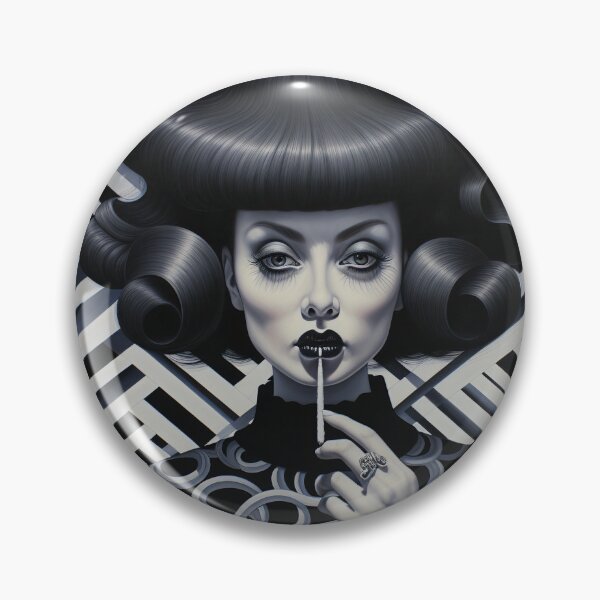 Item preview, Shanghai Smoking Girl Optical Art 1 designed and sold by Meeheemaha.