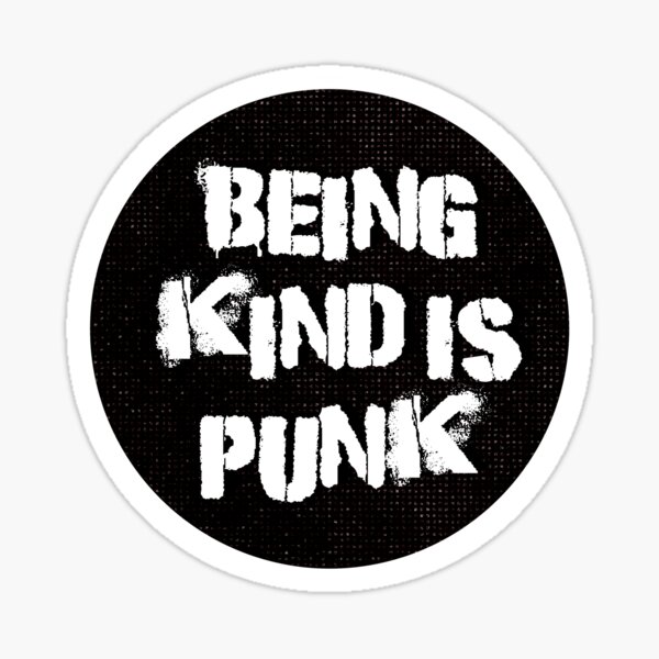 Item preview, Being kind is punk  designed and sold by Illustratedbylauryn.