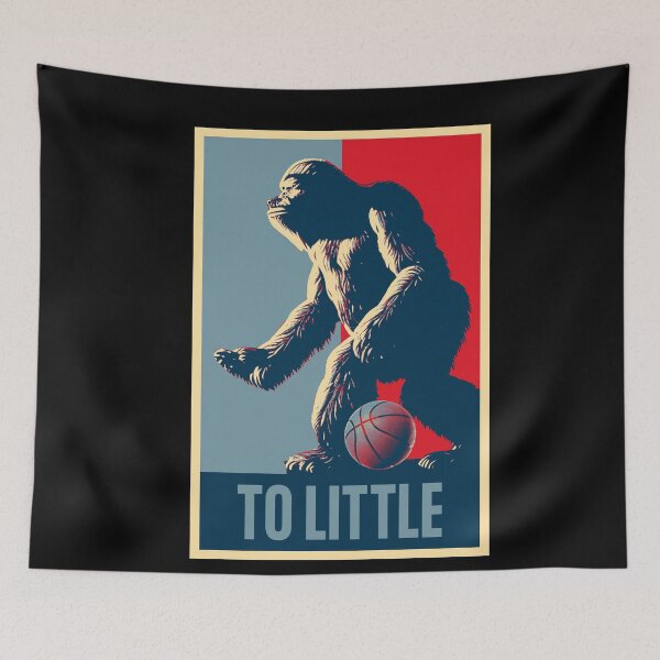 Item preview, Bigfoot Showing Too Little Gesture Basketball Funny designed and sold by TrueArtsStore.