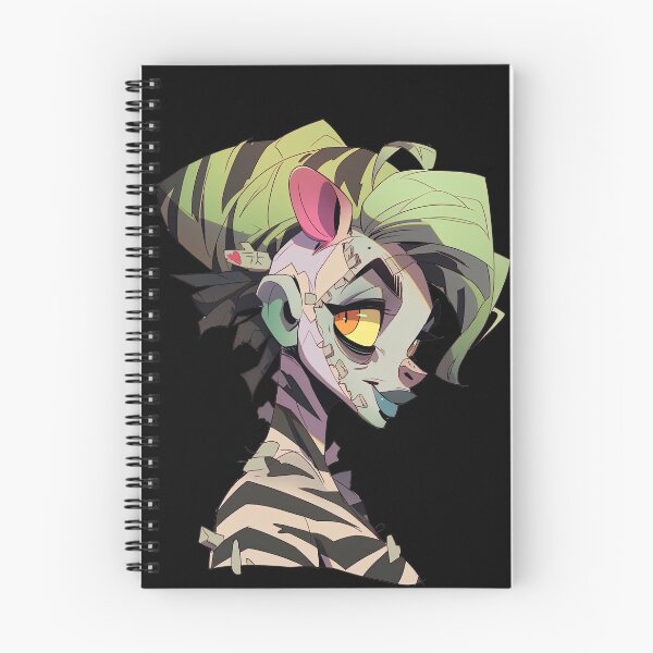 Item preview, Colourful Zombified Zebra Woman Character Portrait designed and sold by sμ (smew).