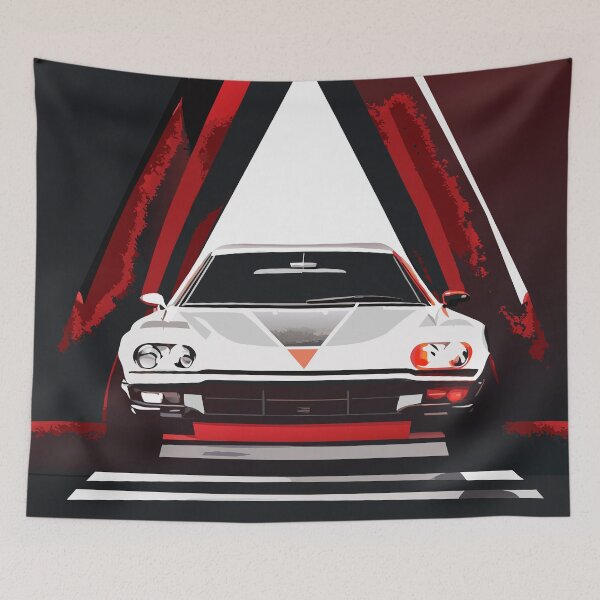 Item preview, Coche clásico pintado con gouache JDM designed and sold by UzayPrints.