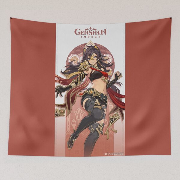 Item preview, Genshin Impact - Dehya Character Official Poster designed and sold by Krimsy.