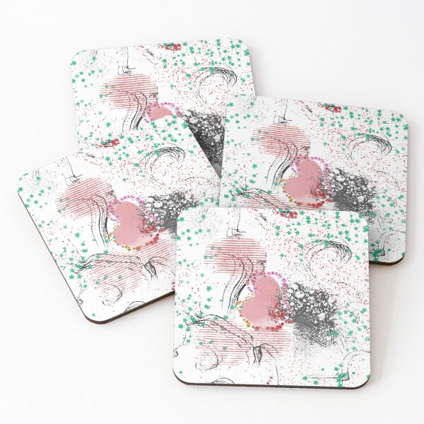 Item preview, Abstract court of thorns and roses, stars and hearts designed and sold by AngelinaCashArt.