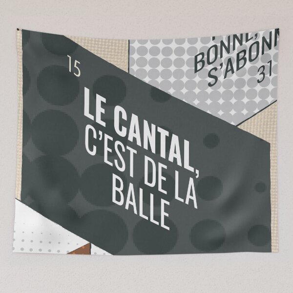 Item preview, Cantal is good luck, 15, the departamental slogan designed and sold by Cyrille BRG.