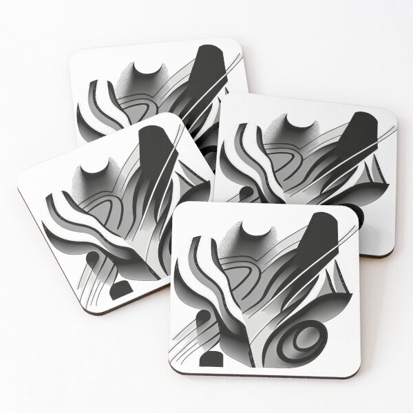 Item preview, Black and White Modern Abstract Artwork designed and sold by sarabye.