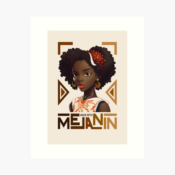 Item preview, Made With Melanin Black Girl Beautiful designed and sold by Furahisha.