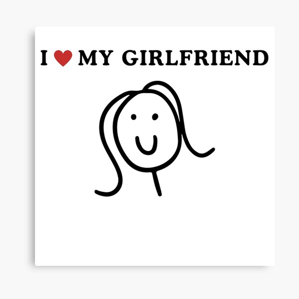 Item preview, I Heart My Girlfriend designed and sold by DirtShirtRiot.