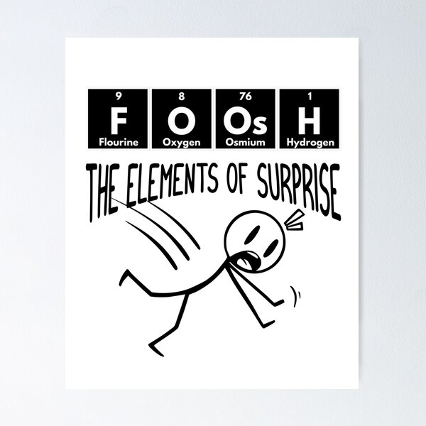 Item preview, FOOSH The Elements of Surprise designed and sold by LuxindaSwirl.