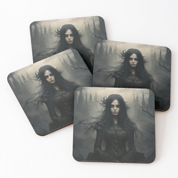 Item preview, Gothic halloween digital print designed and sold by dcrc.