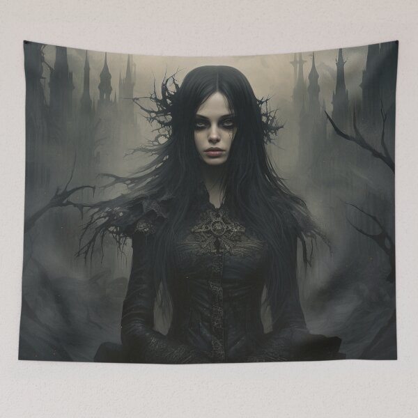 Item preview, Gothic halloween digital print designed and sold by dcrc.