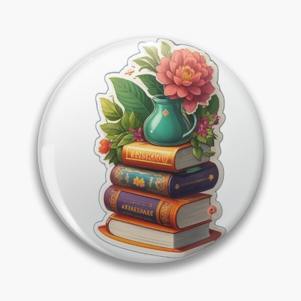 Item preview, Old books with colorful flowers designed and sold by nanou-creations.