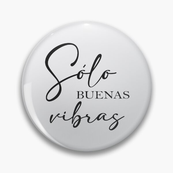Item preview, Solo Buenas Vibras, Spanish Happy Quote designed and sold by Aryam Quotes.