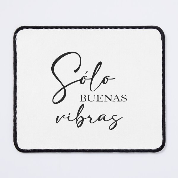 Item preview, Solo Buenas Vibras, Spanish Happy Quote designed and sold by Aryam Quotes.