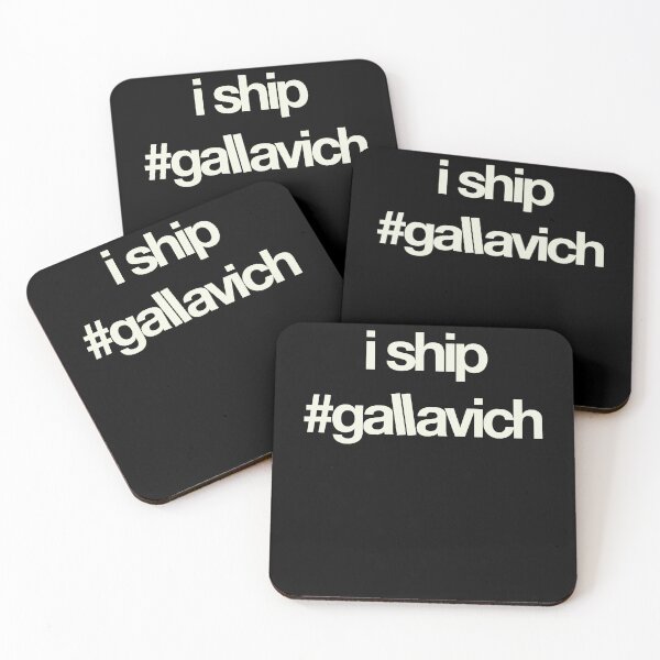 Item preview, i ship gallavich (White with black bg) designed and sold by utter-risch.